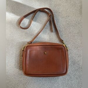 MADEWELL | The Large Transport Camera Bag English Saddle Brown
